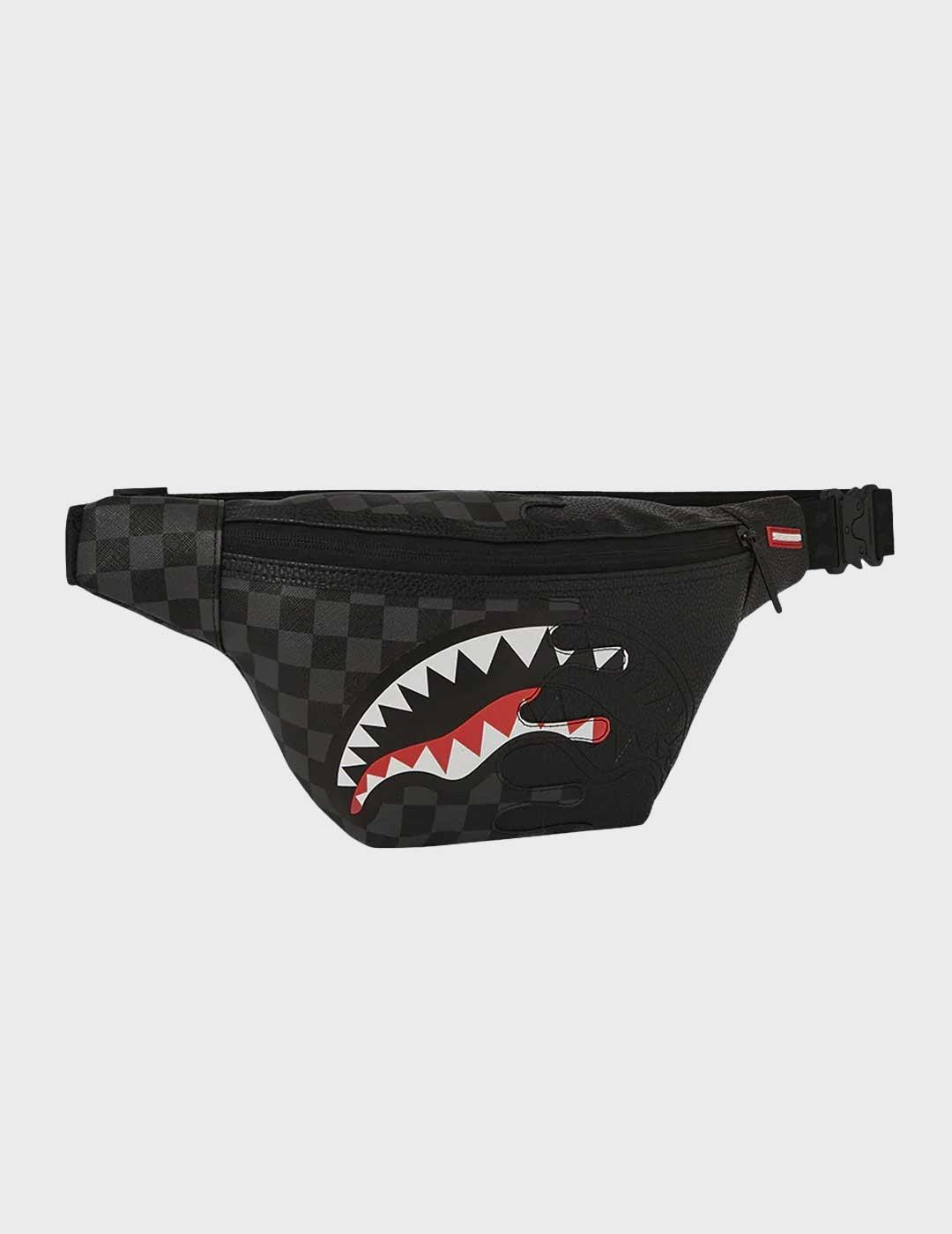 Sprayground Unfinished Shark riñonera negra hombre y mujer