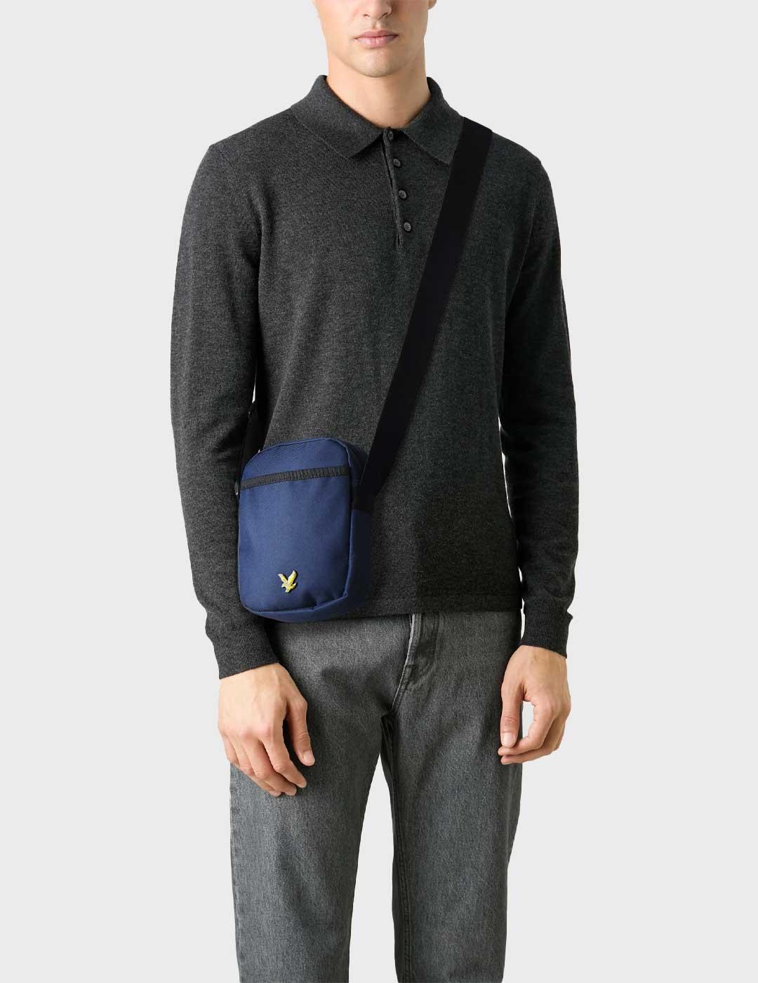 Lyle & Scott bandolera azul marino para hombre