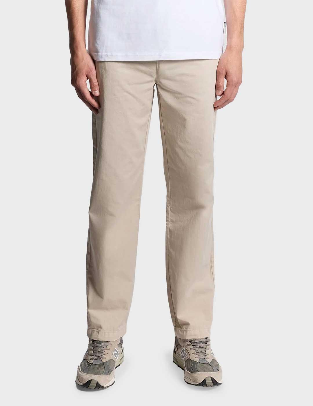 Lyle & Scott pantalón beige para hombre