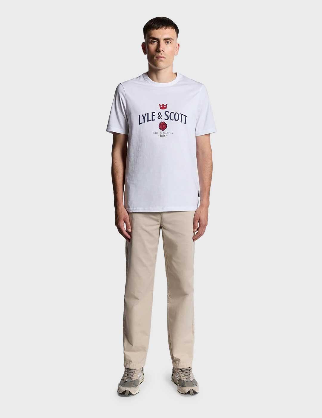 Lyle & Scott pantalón beige para hombre