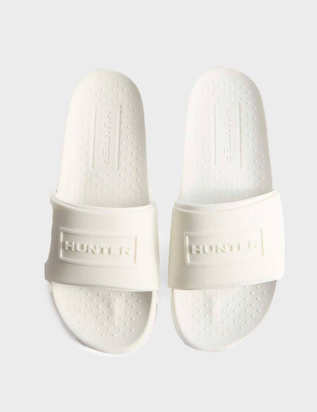 Hunter Core Emossed Silicone sandalia blanca para mujer