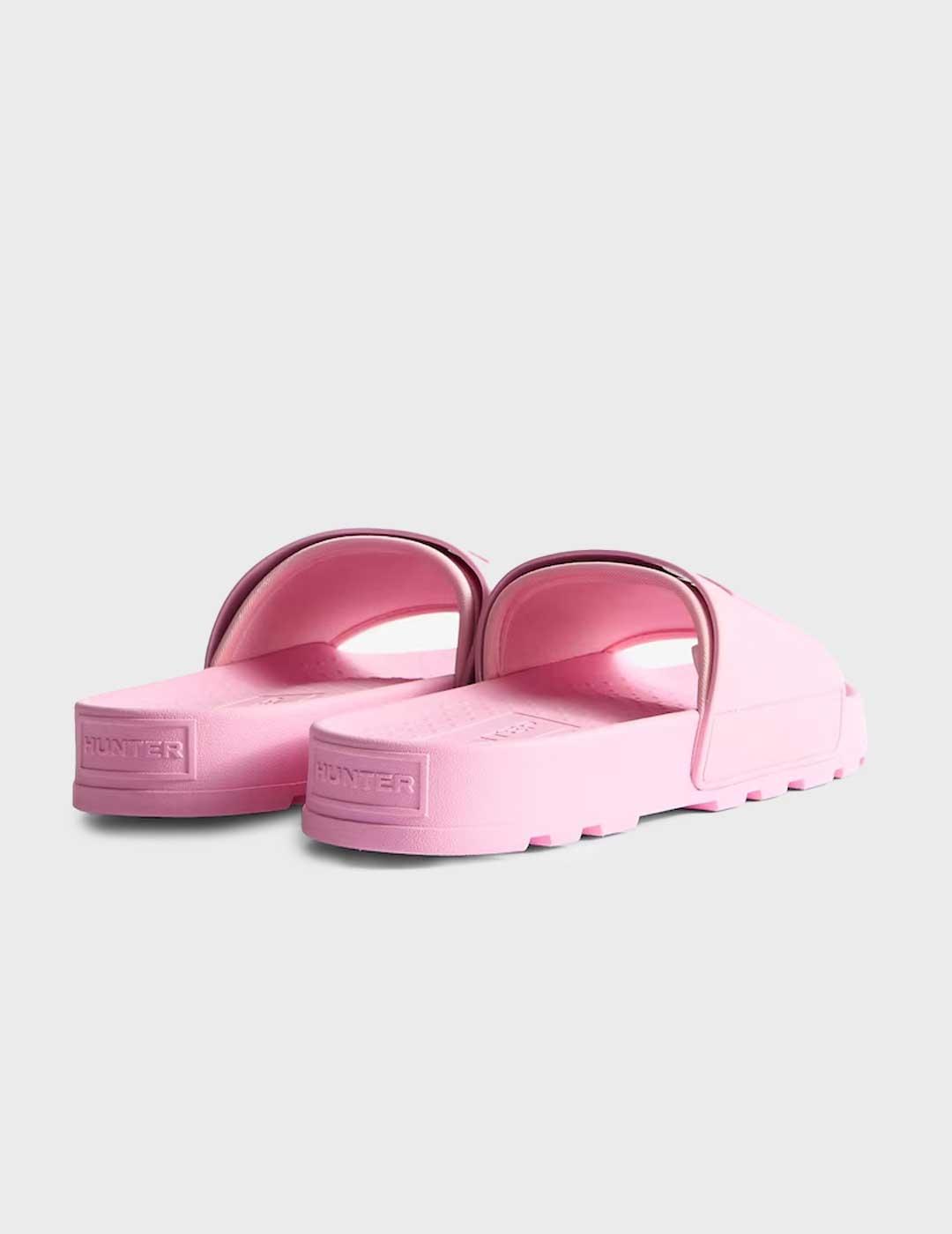 Hunter Core Embossed Silicone sandalia rosa para mujer