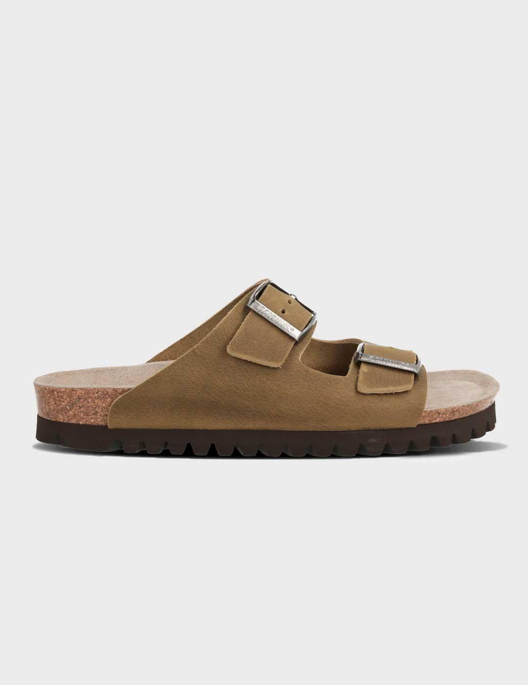 Genuins Hawaii Velour sandalia verde para hombre