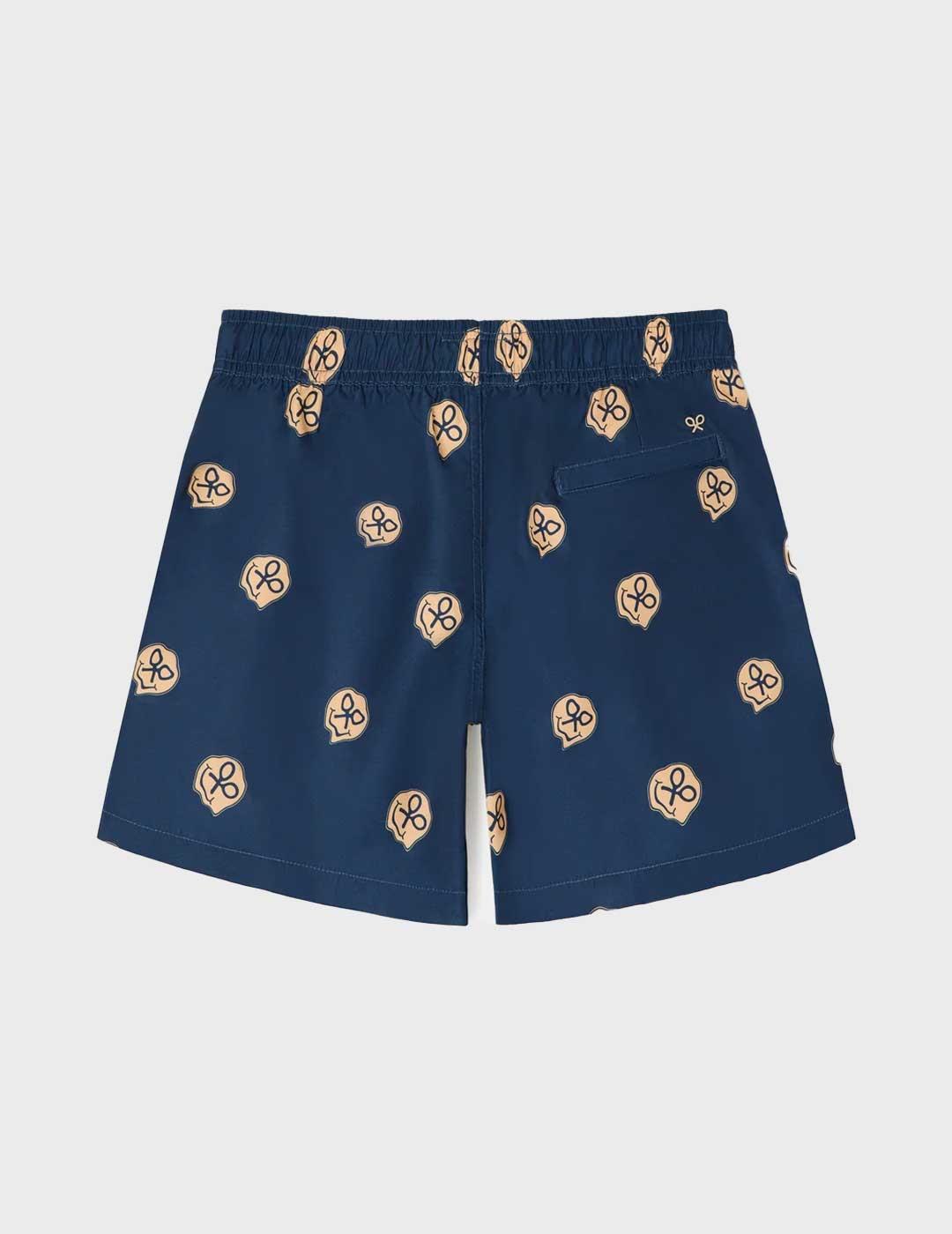 Silbon Acid bañador azul marino para hombre