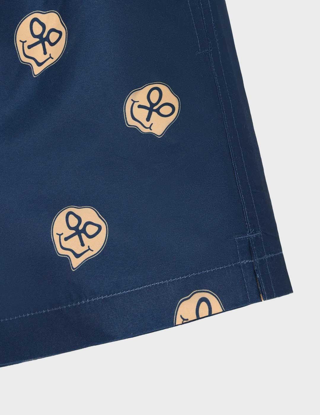 Silbon Acid bañador azul marino para hombre