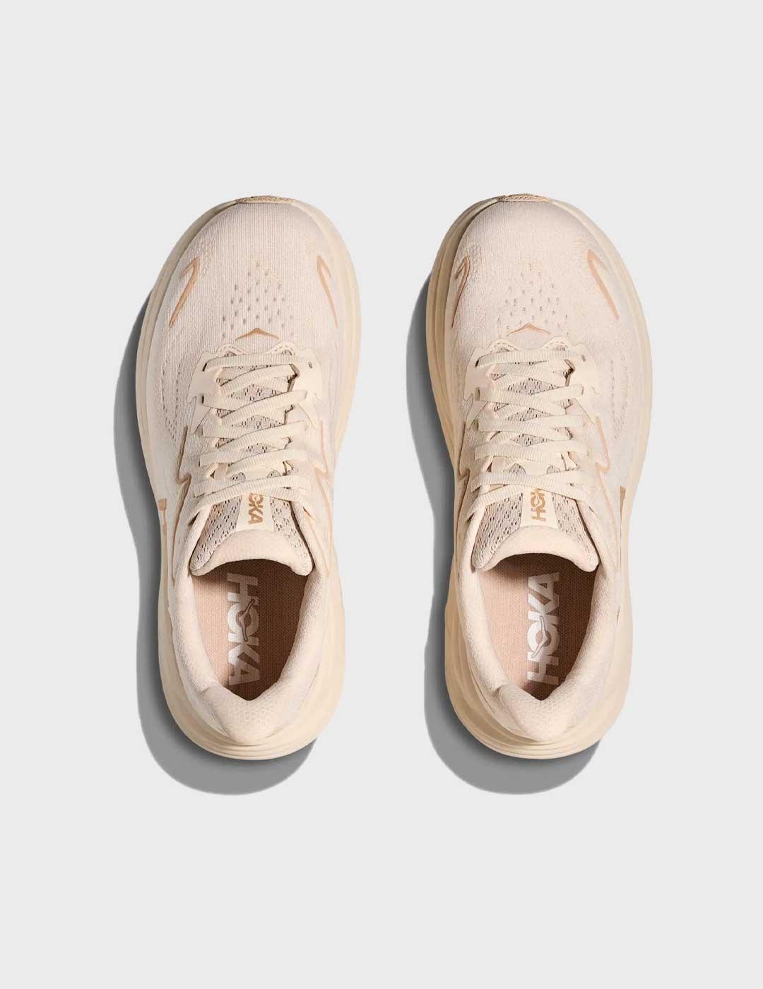 Hoka Clifton 10 zapatilla beige para mujer