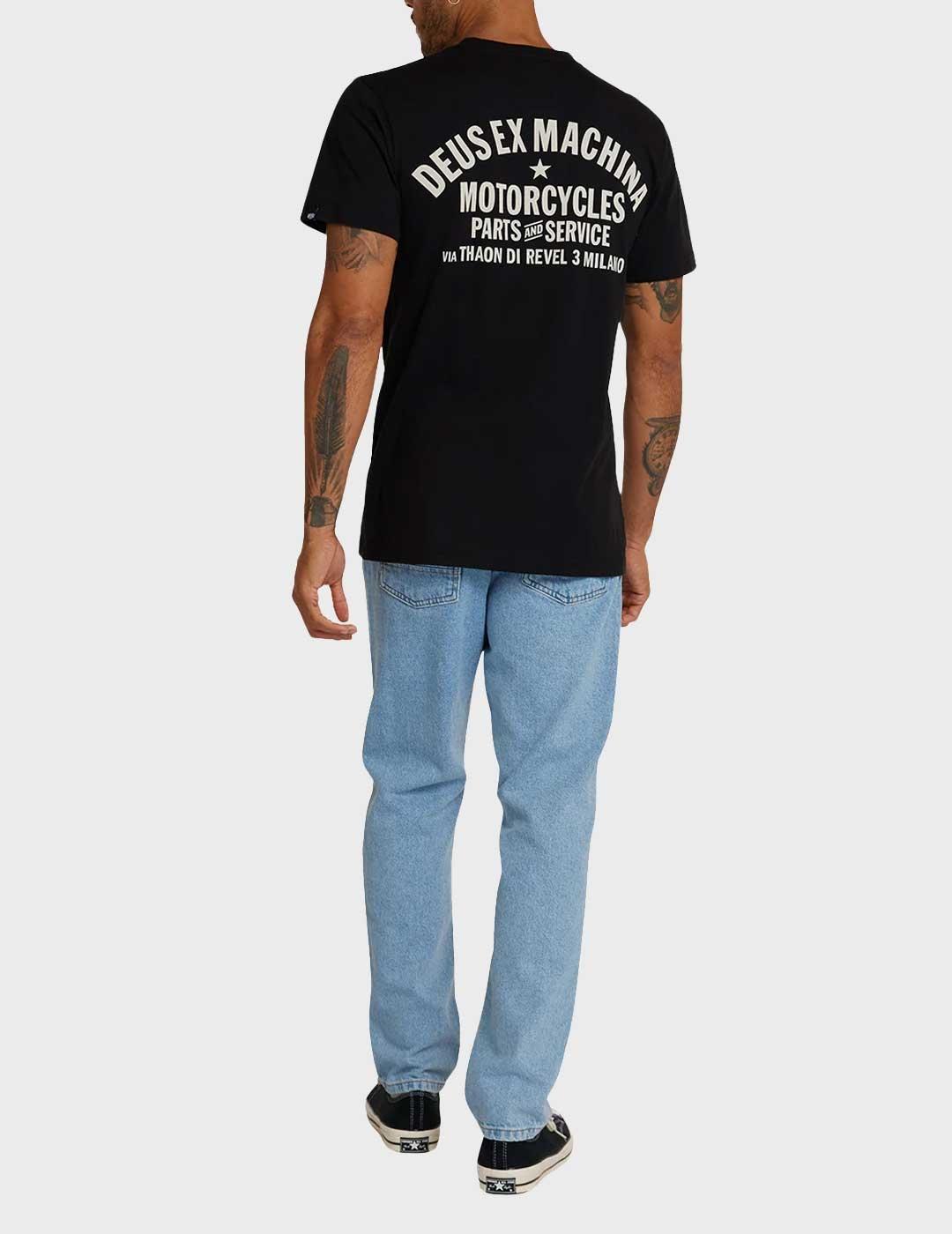 Deus Milano Address camiseta negra para hombre