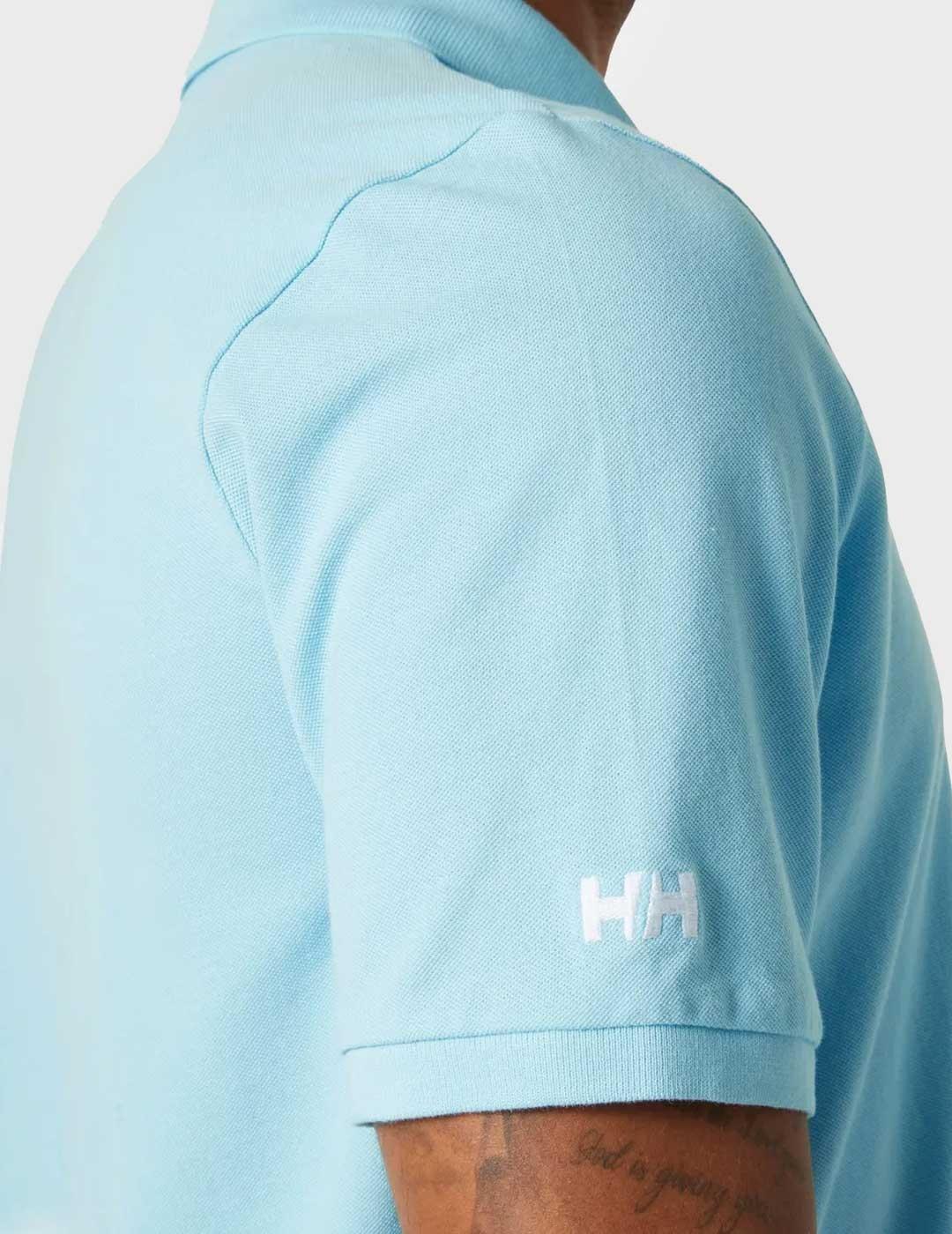 Helly Hansen Marstrand polo azul claro para hombre