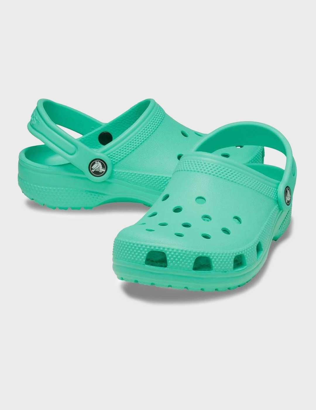 Crocs Classic Clog K zuecos verde para niño y mujer