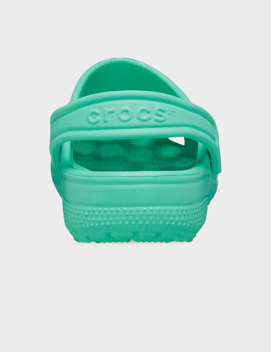 Crocs Classic Clog K zuecos verde para niño y mujer