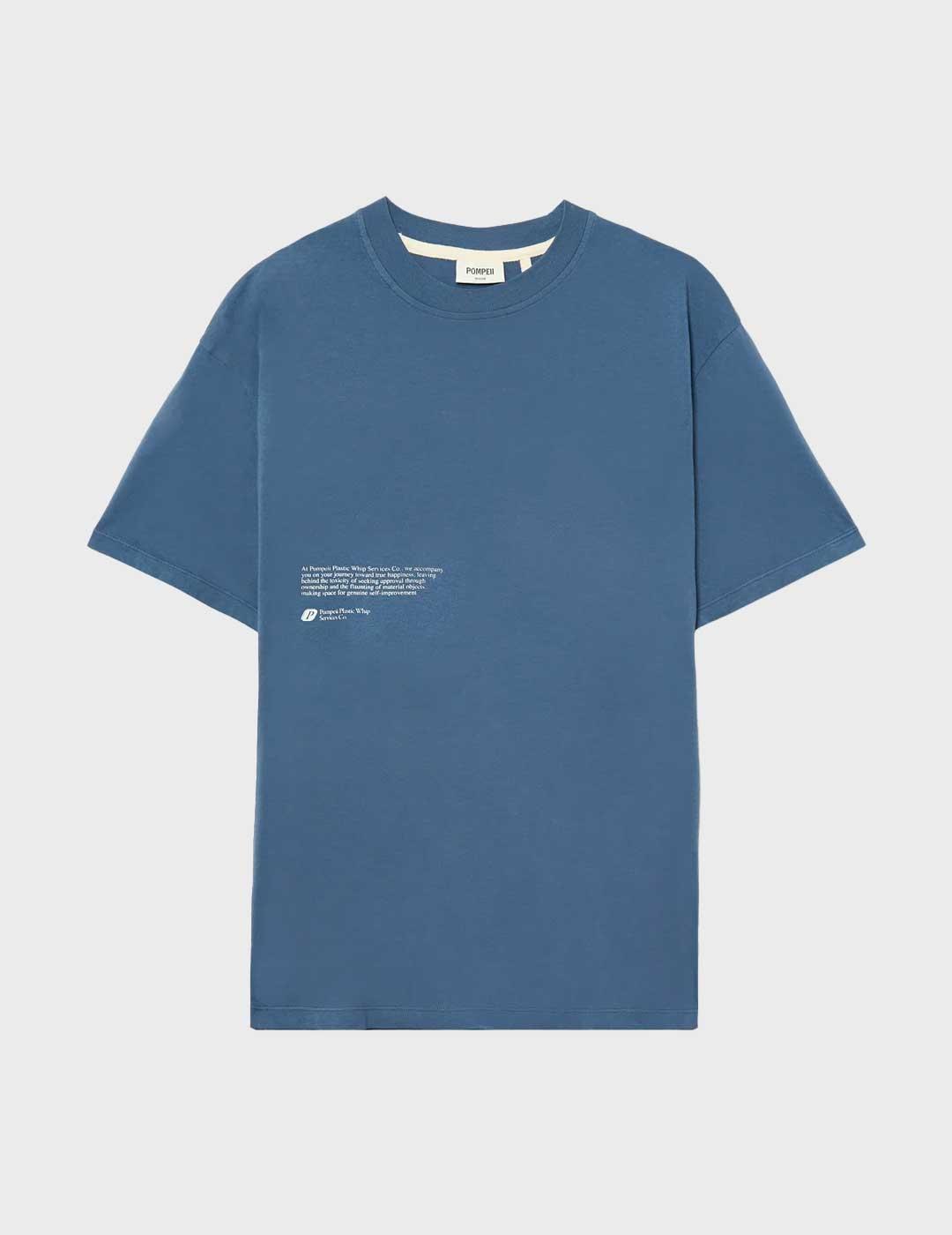 Pompeii Brand Autopilot Steel Blue camiseta azul para hombre
