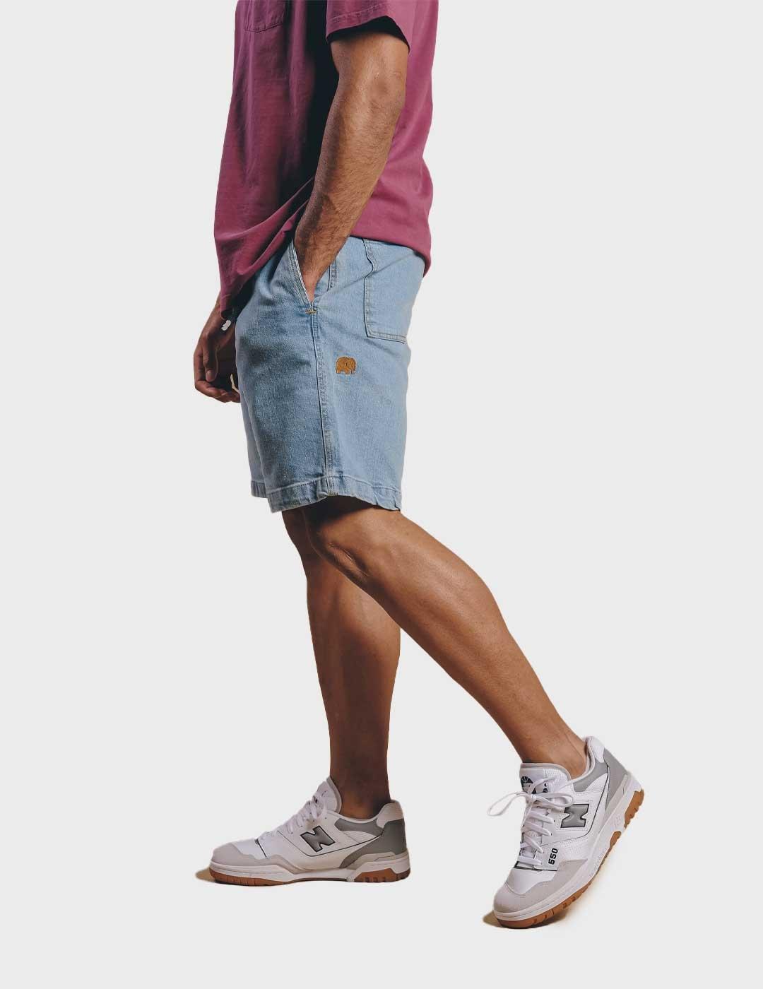 Trendsplant pantalón corto azul para hombre