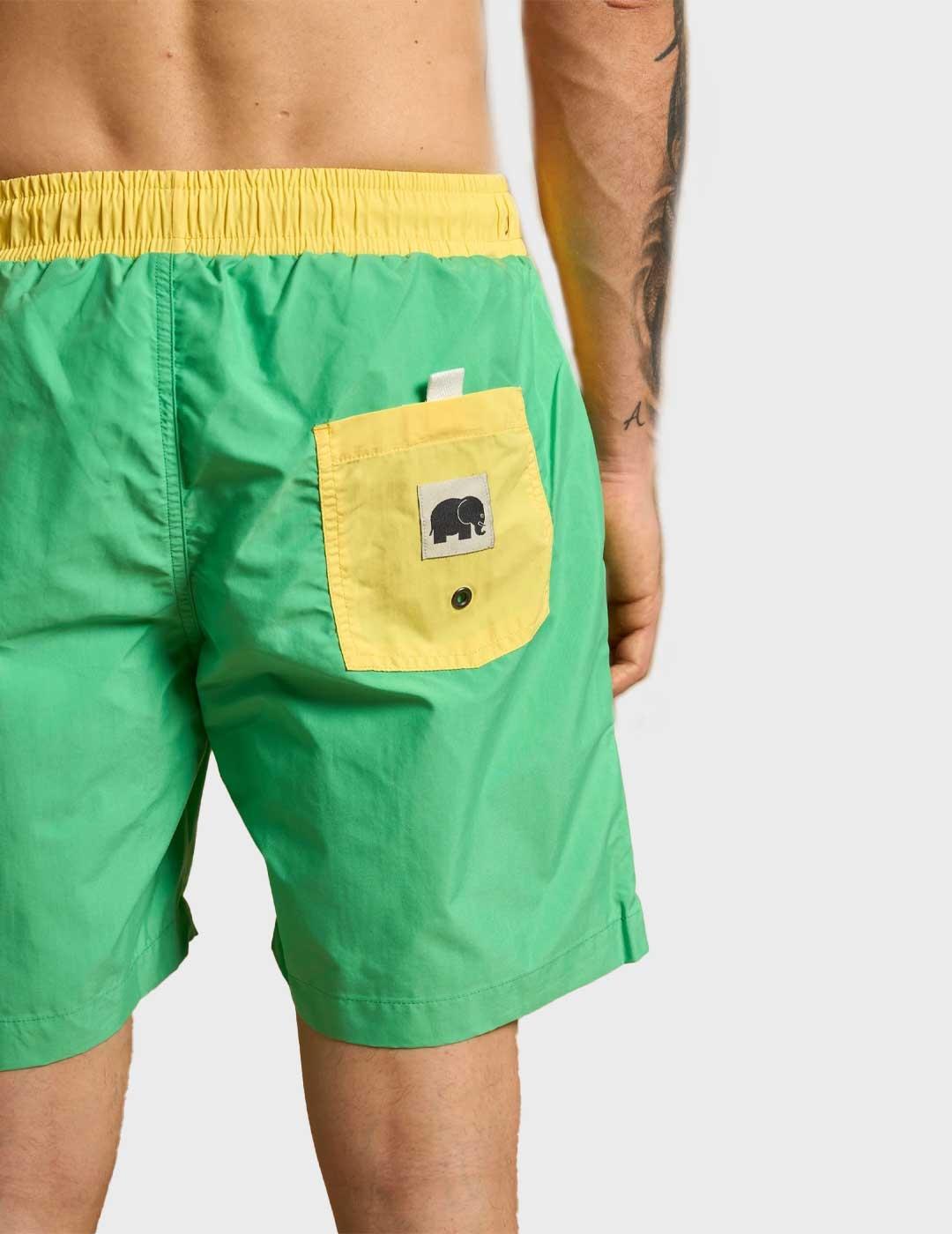 Trendsplant Color Block Q-Nova bañador verde para hombre
