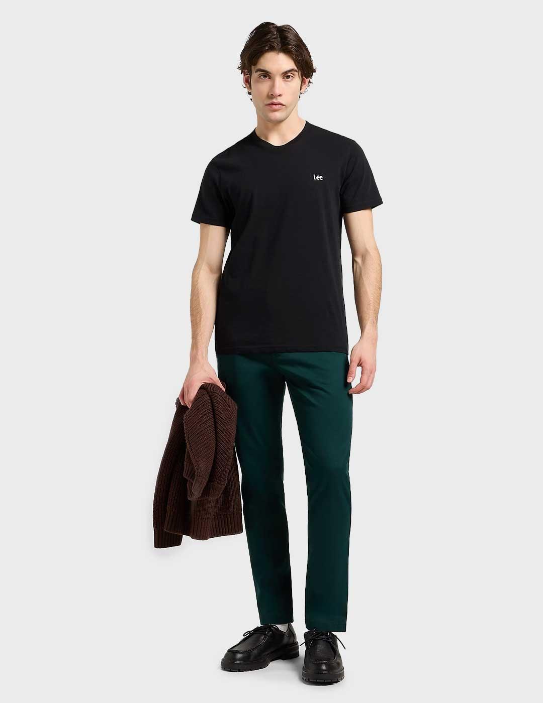 Lee Slim pantalón chino verde para hombre