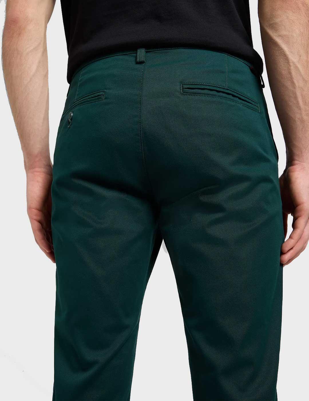 Lee Slim pantalón chino verde para hombre
