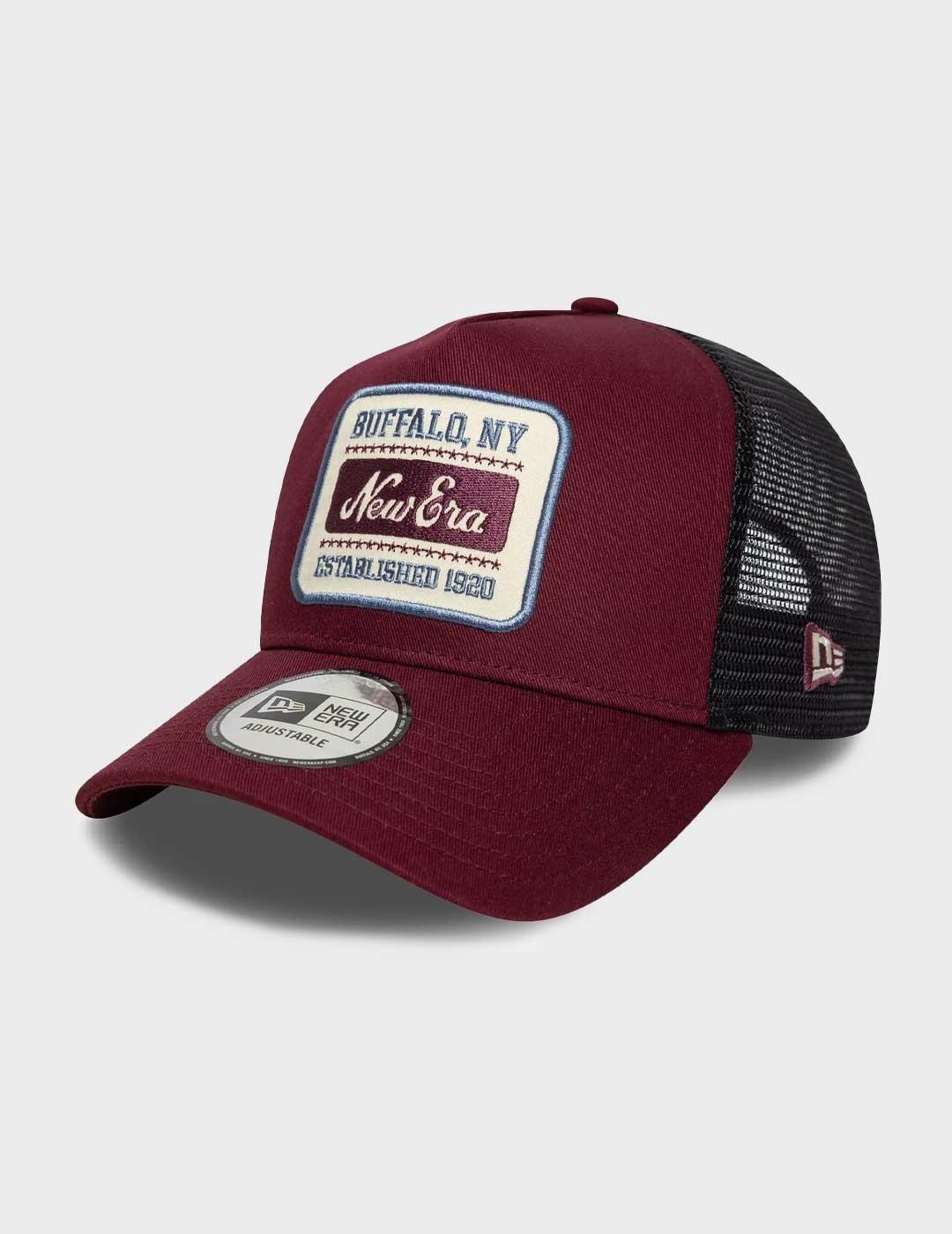 New era Patch Trucker gorra granate para hombre y mujer