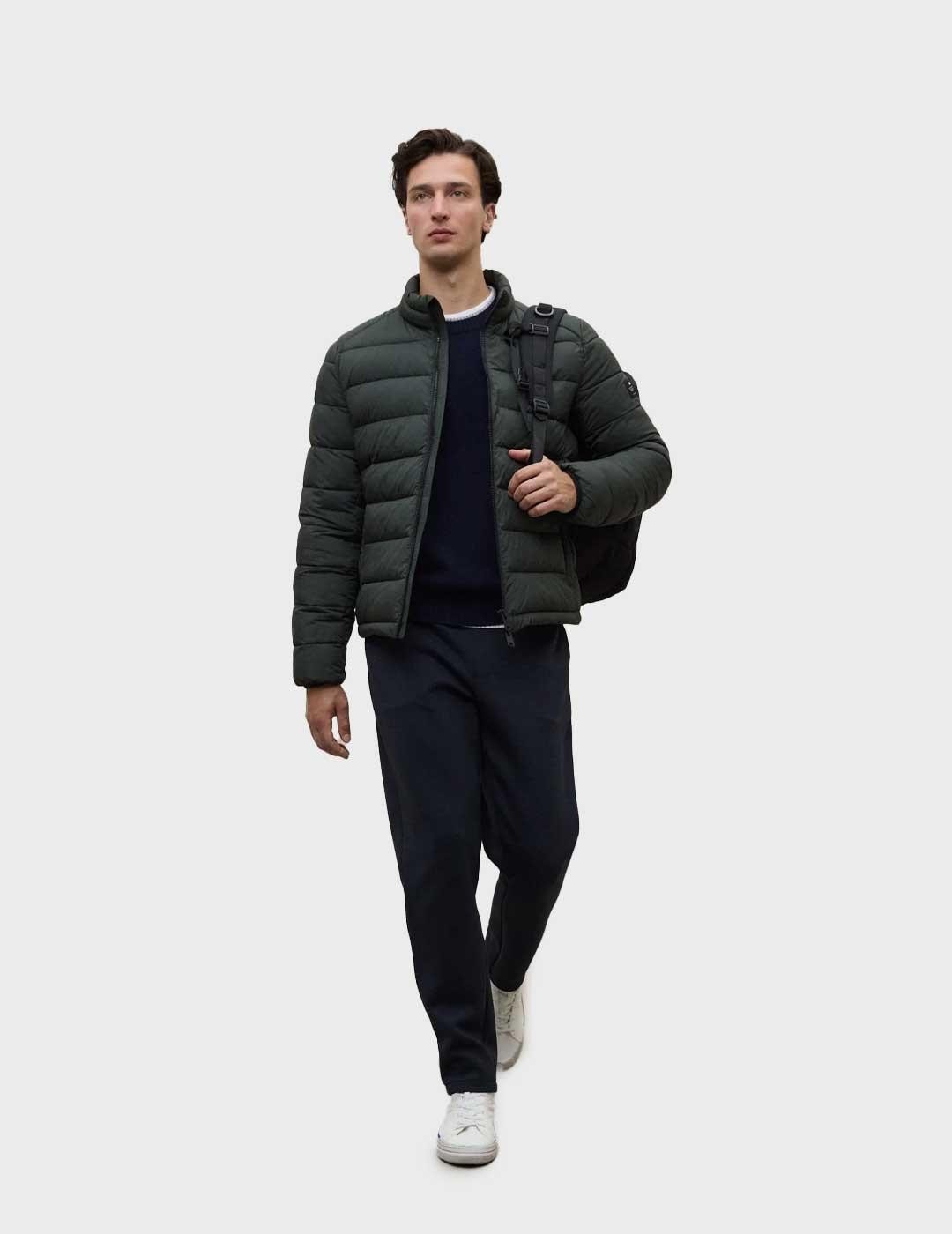 Ecoalf Beret chaqueta verde para hombre