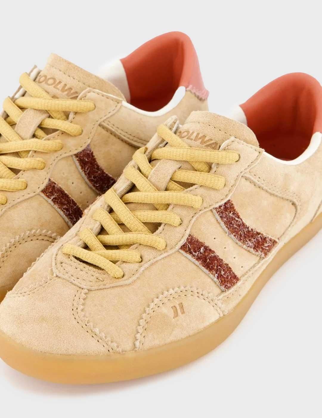 Coolway Kizuna zapatilla beige para mujer