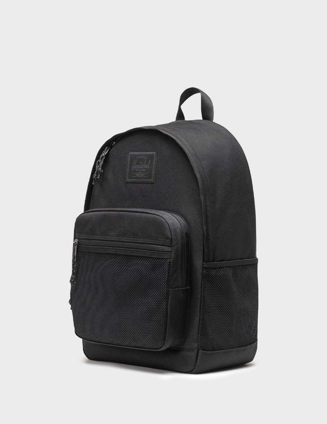 Herschel Kaine mochila negra para hombre y mujer