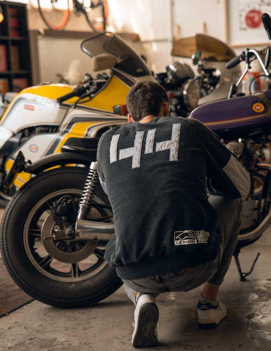 Humpier Racing 44 sudadera negra para hombre