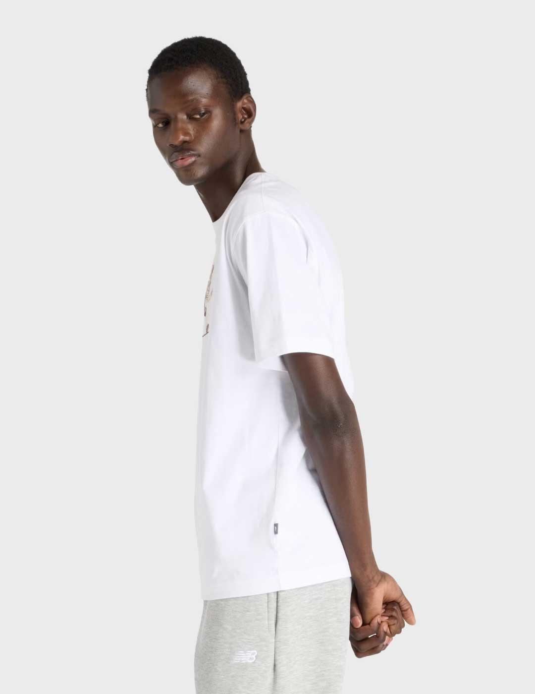 New Balance Newbie Chase camiseta blanca para hombre