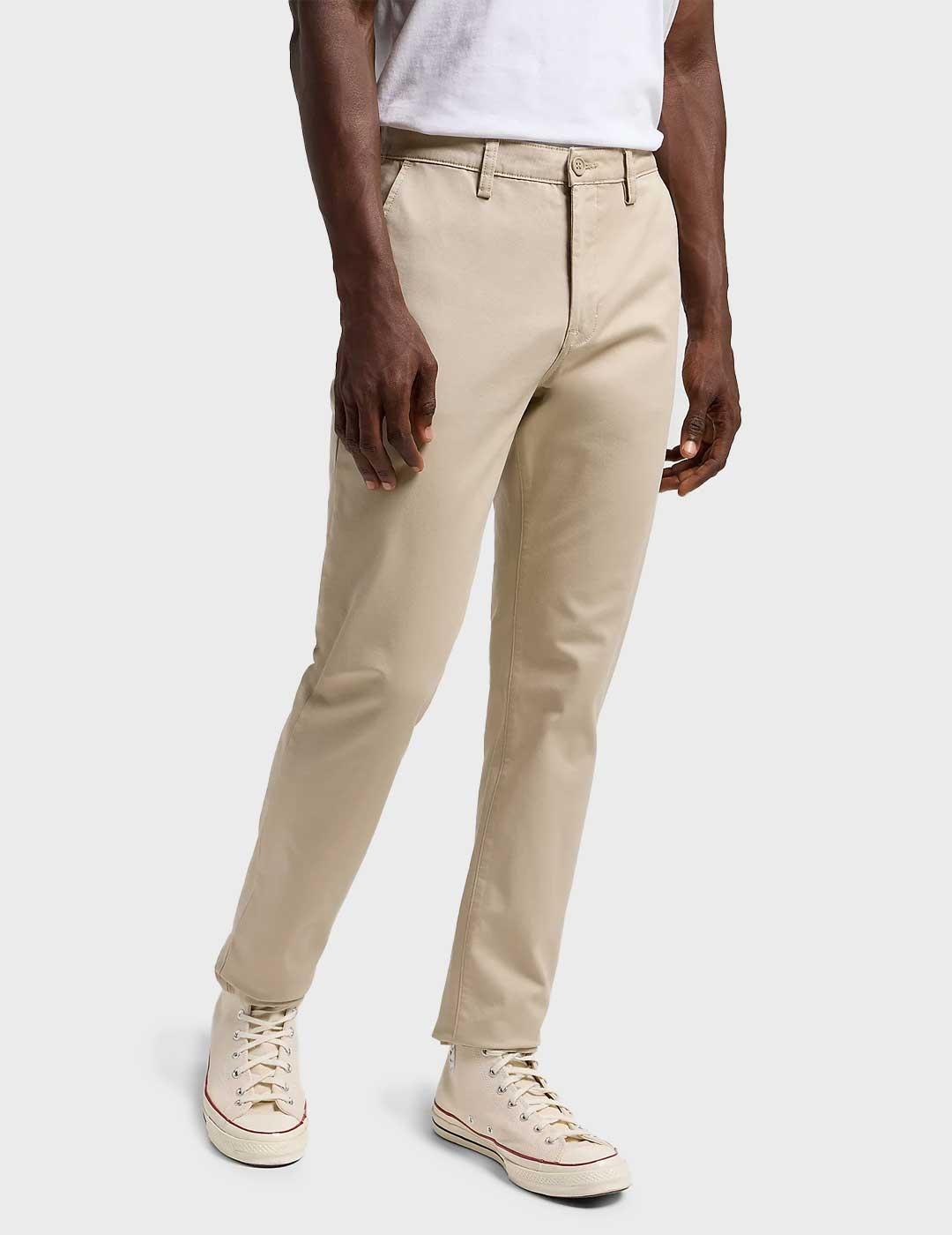 Lee Slim pantalón chino beige para hombre
