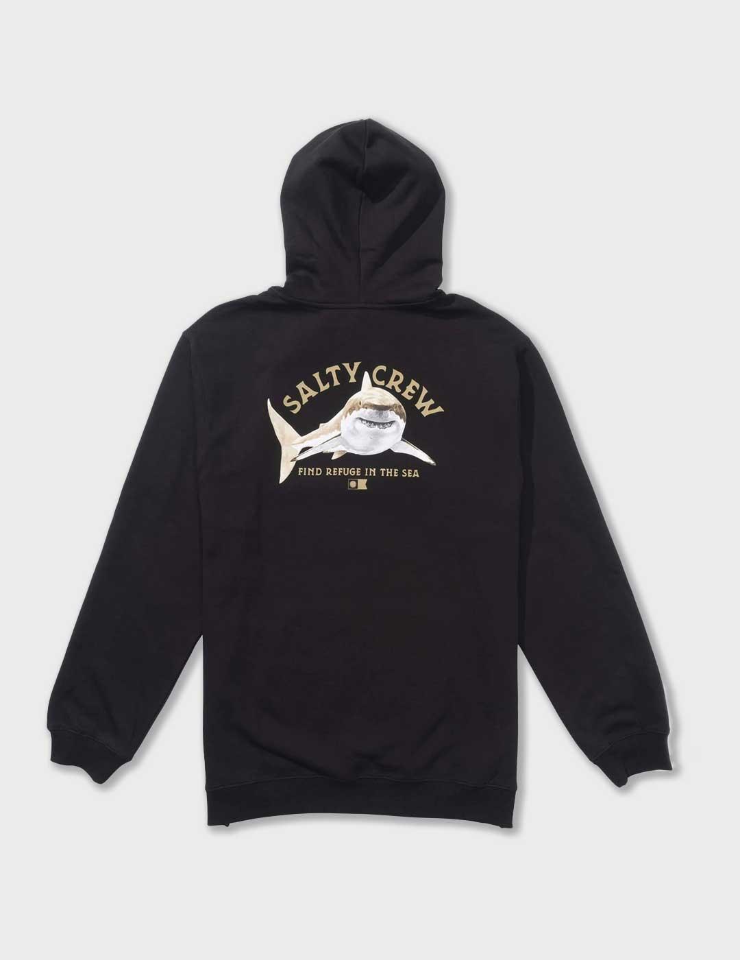 Salty Crew Lurking sudadera negra para hombre