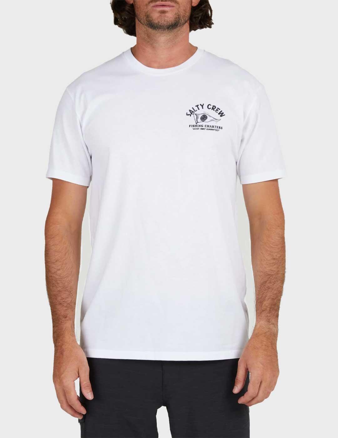 Salty Crew Day Charter camiseta blanca para hombre