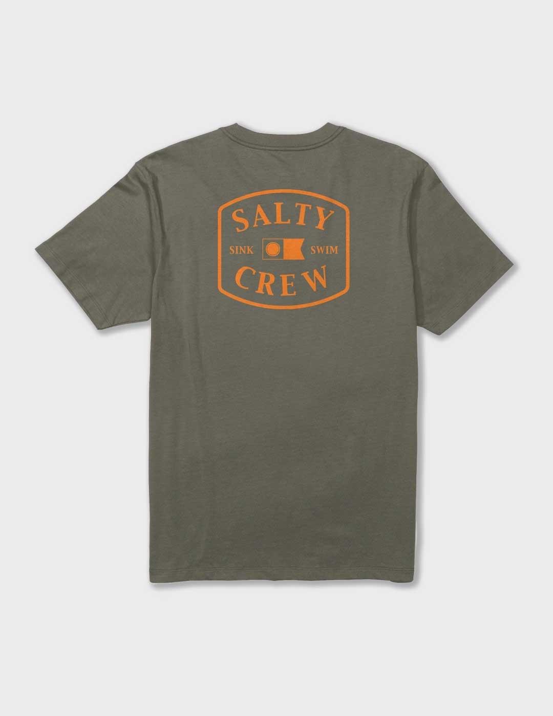 Salty Crew Capitals camiseta verde para hombre