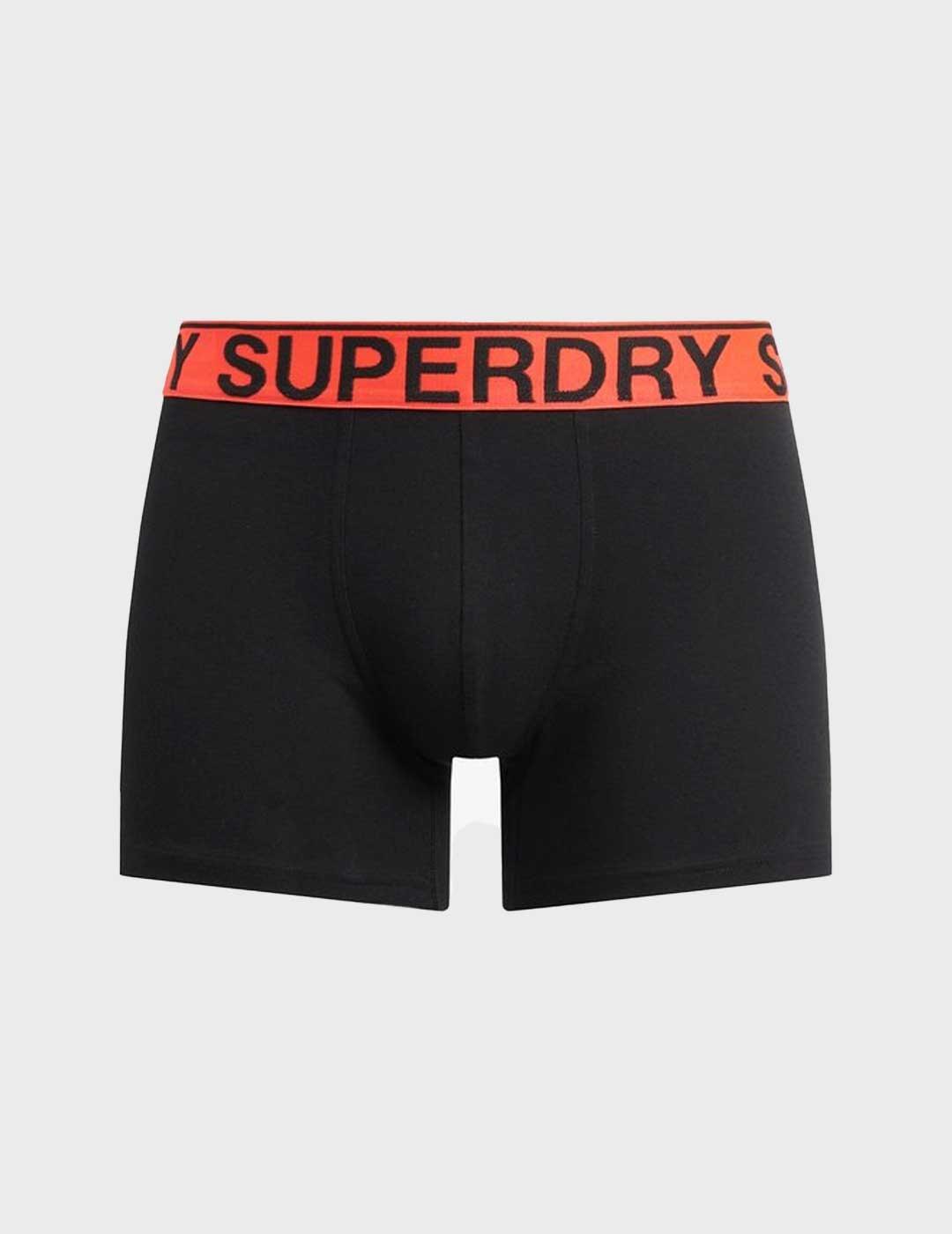 Superdry Boxer Triple calzoncillos negros para hombre