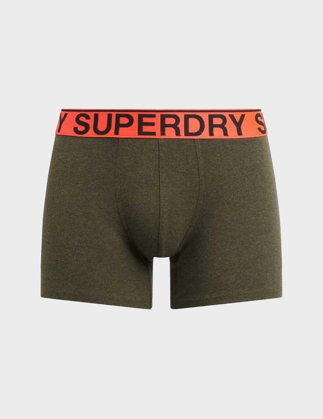 Superdry Boxer Triple calzoncillos negros para hombre