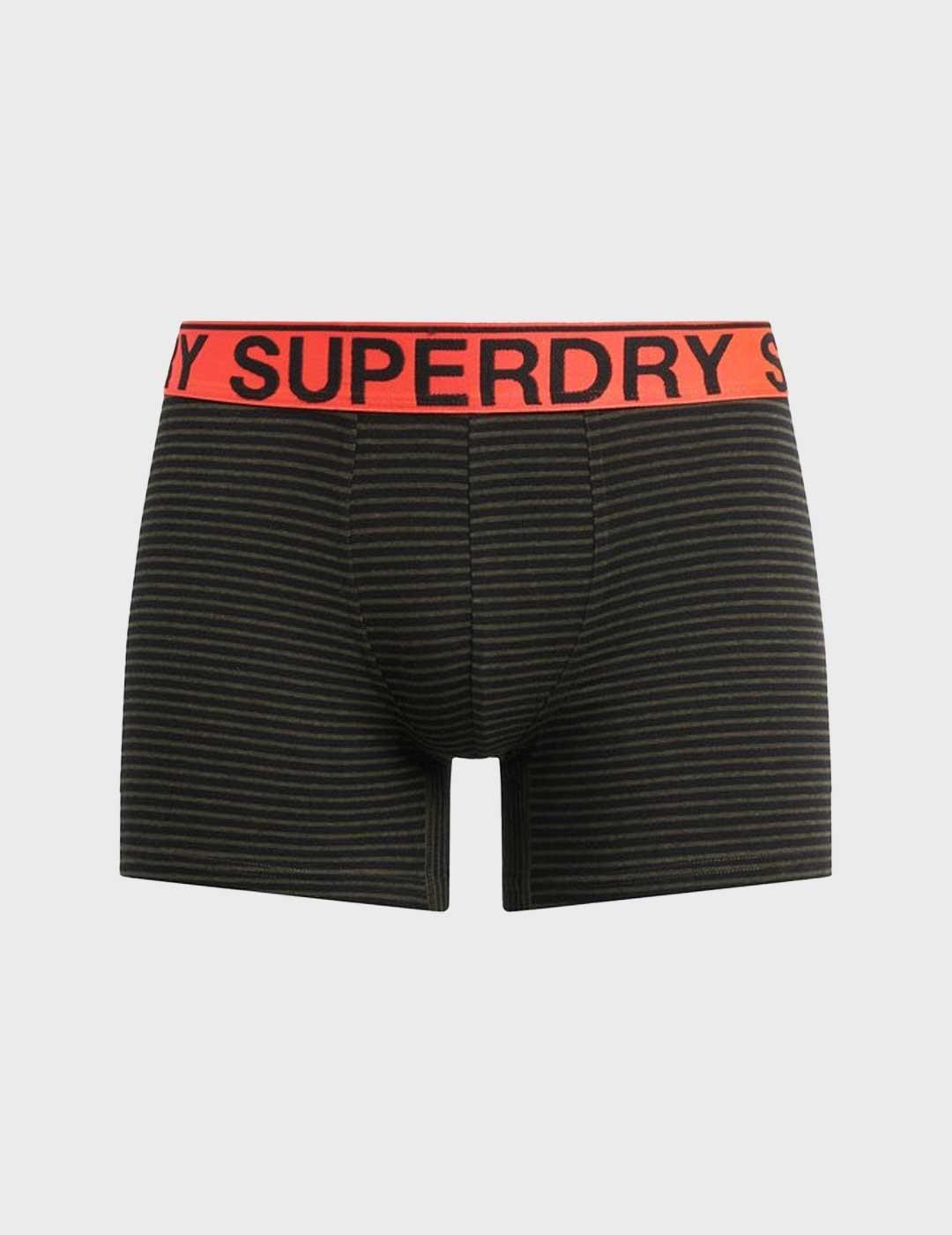 Superdry Boxer Triple calzoncillos negros para hombre