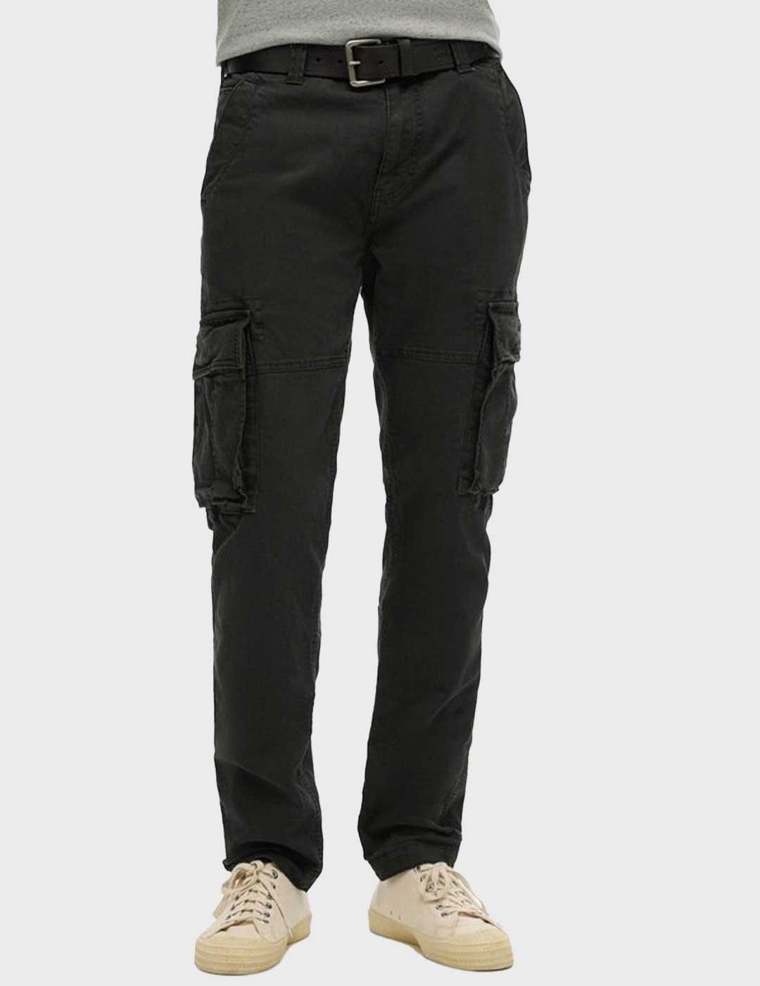 Superdry Core Cargo pantalón negro para hombre