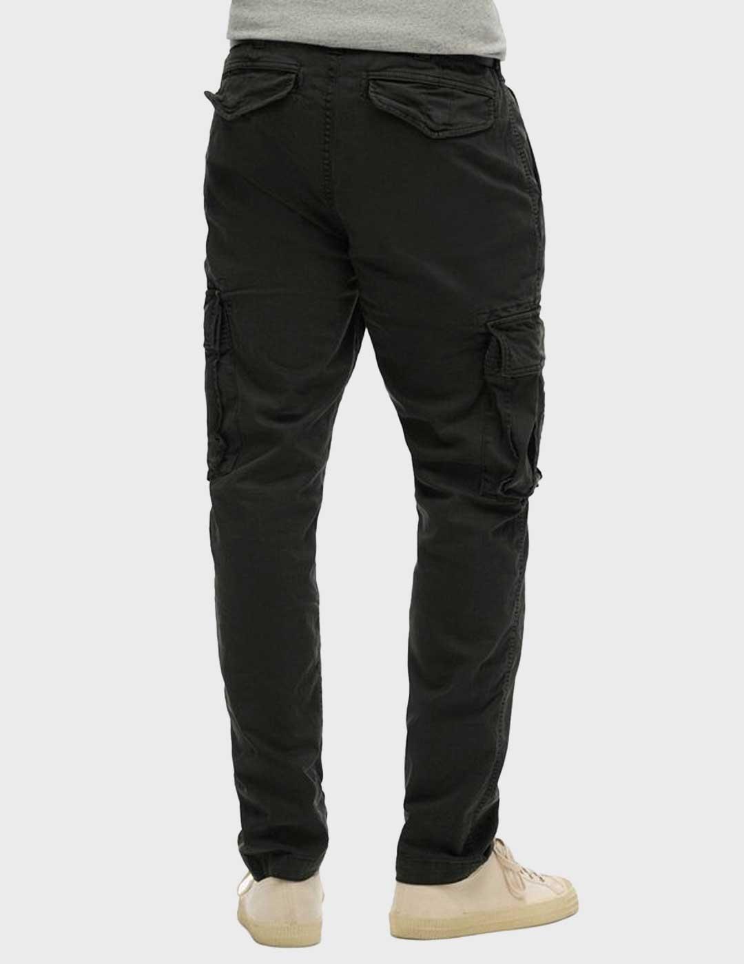 Superdry Core Cargo pantalón negro para hombre