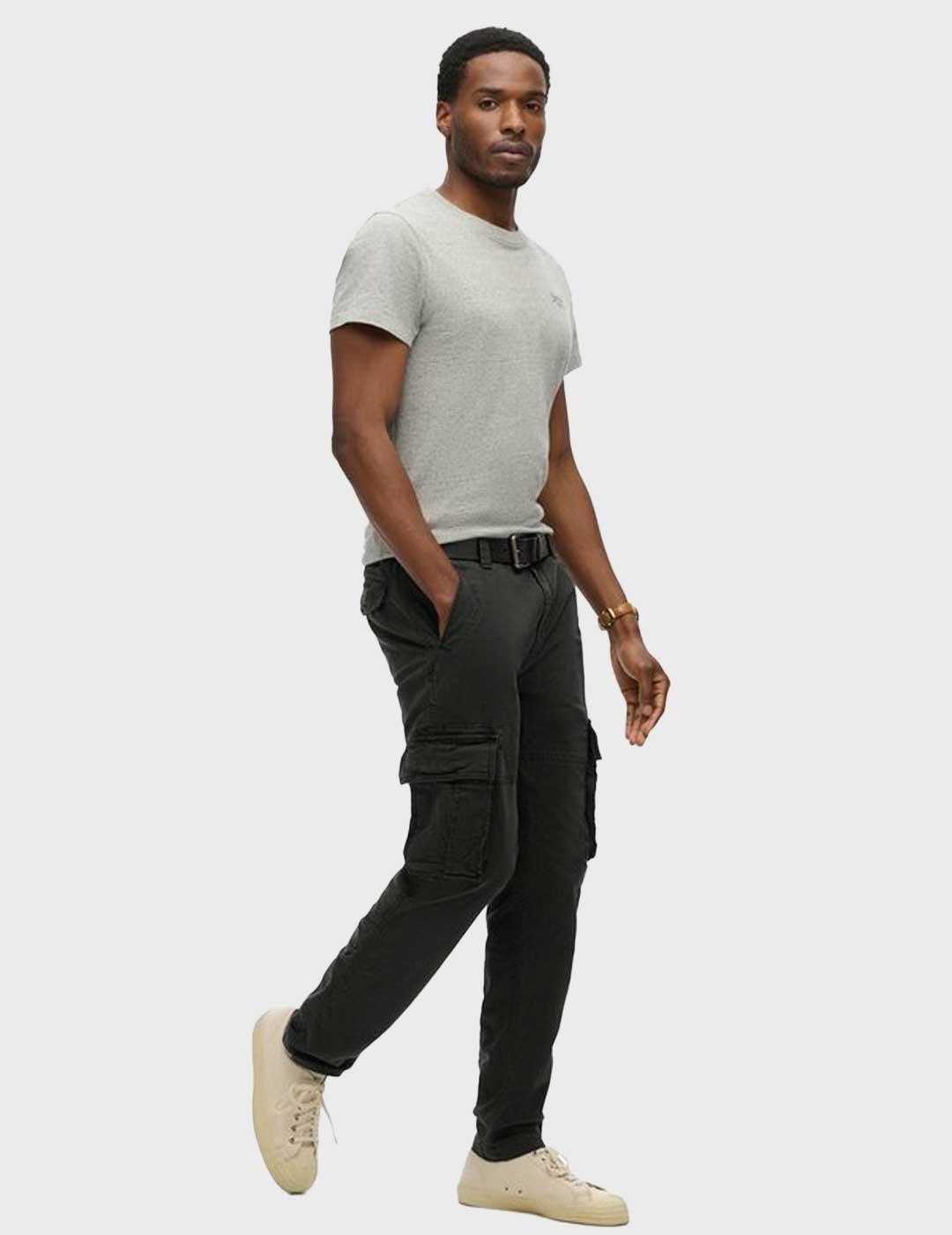 Superdry Core Cargo pantalón negro para hombre