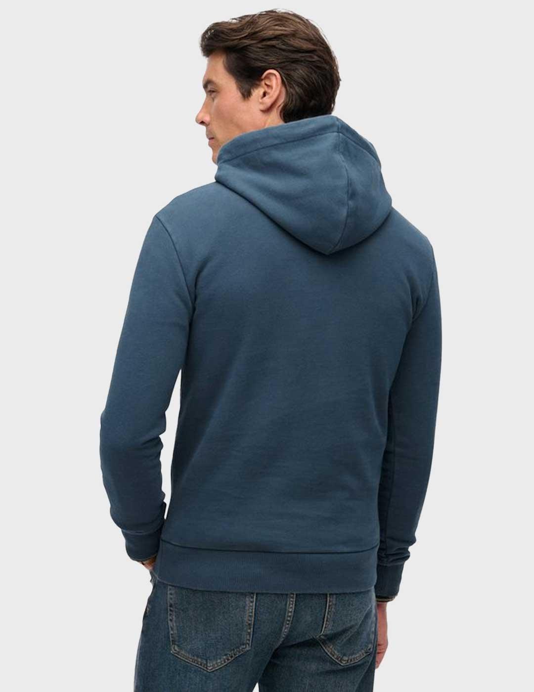 Superdry Mountain Relaxed sudadera azul para hombre