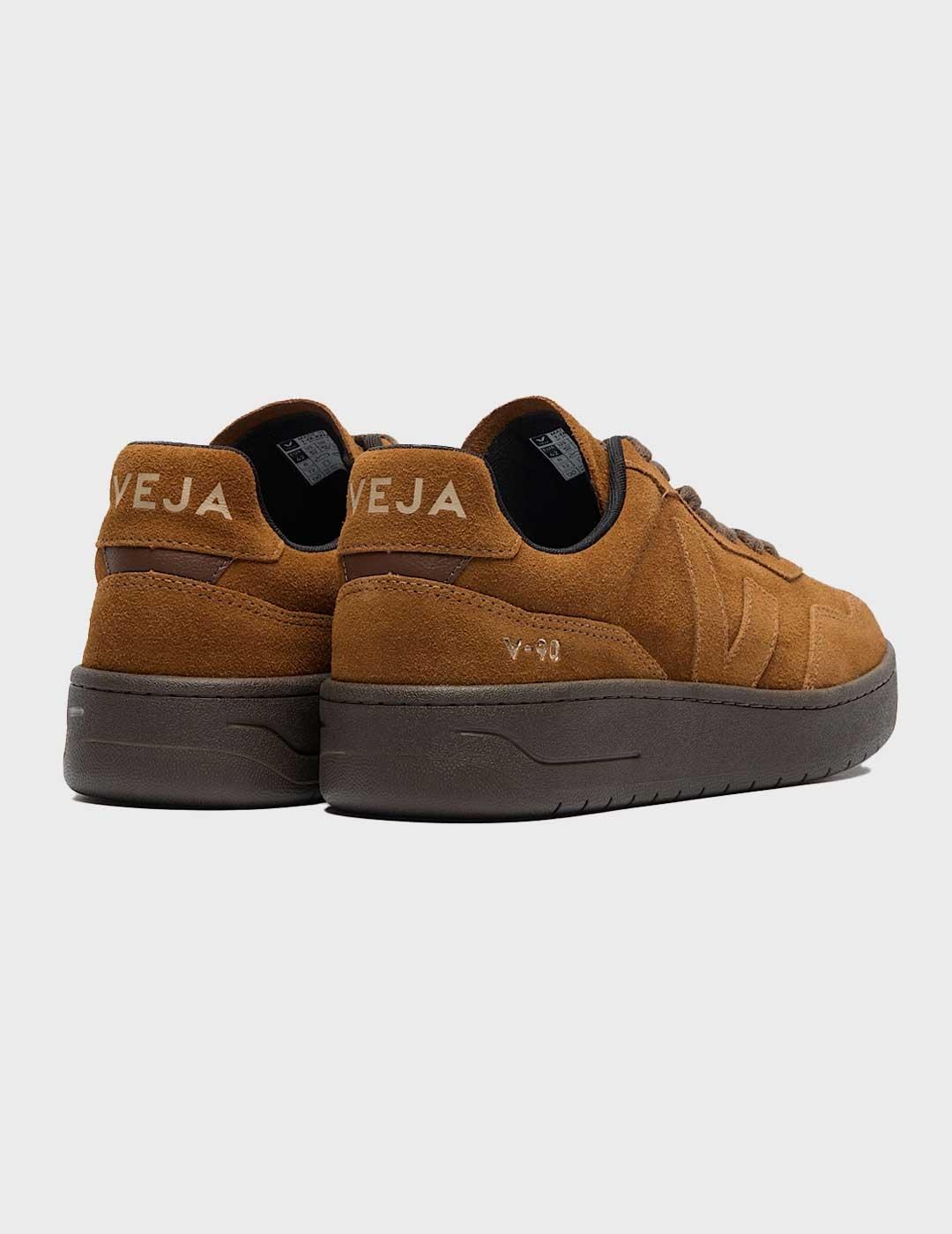 Veja V-90 Suede Full zapatilla marrón para hombre