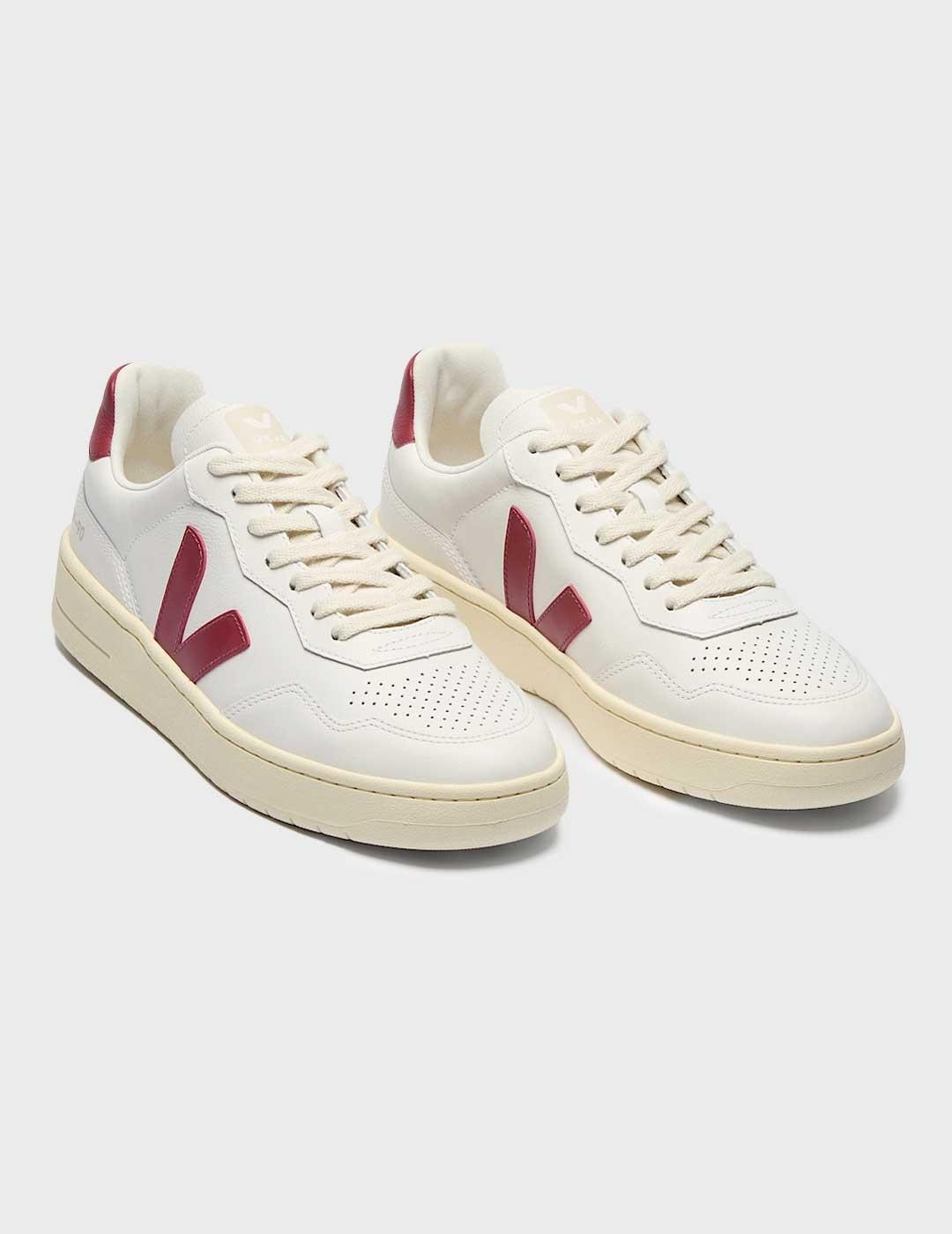 Veja V-90 O.T. Leather zapatilla blanca para hombre