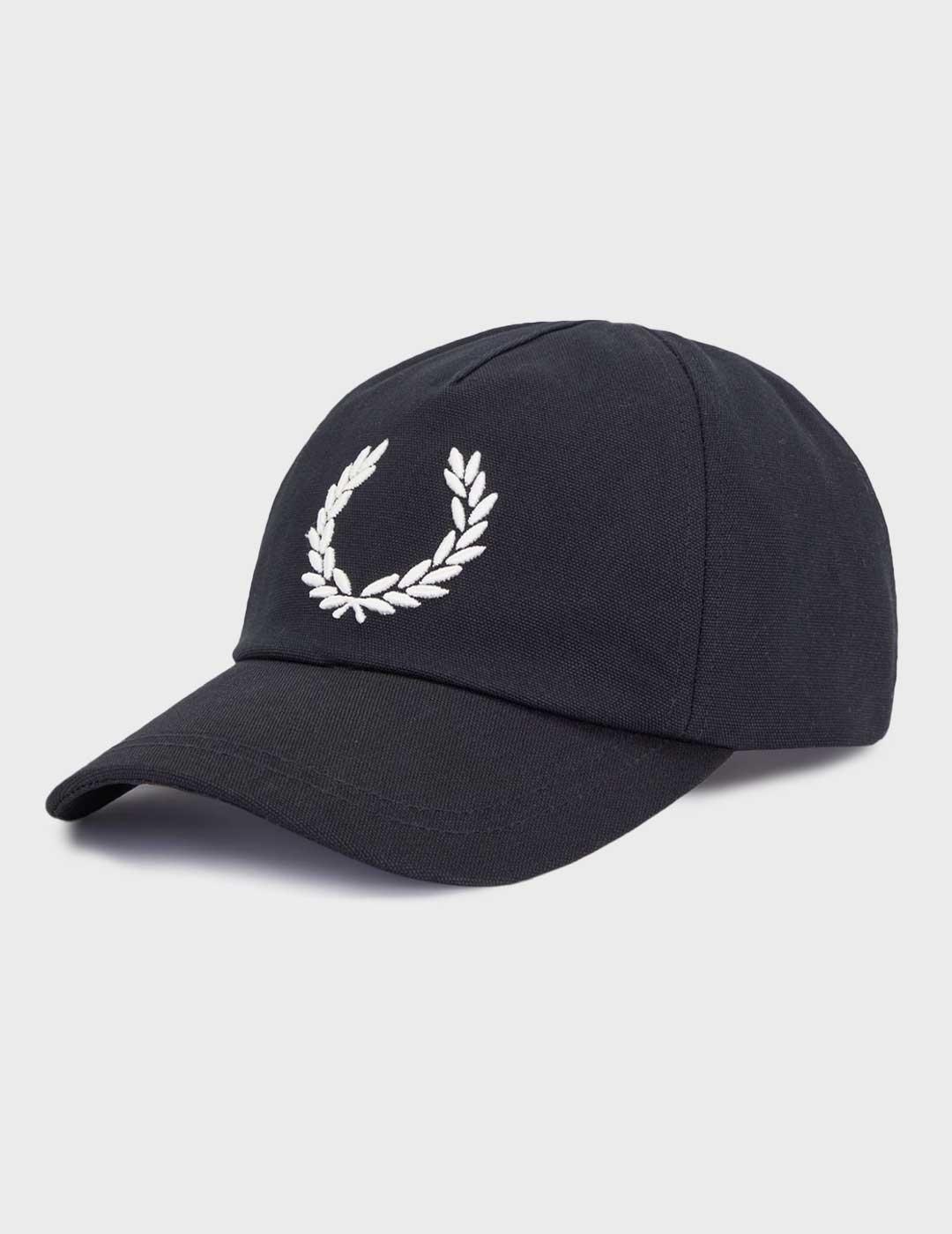 Fred Perry Bold Branding gorra negra para hombre y mujer
