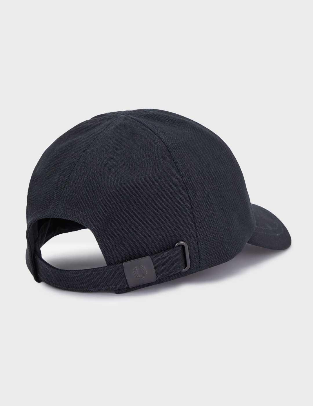 Fred Perry Bold Branding gorra negra para hombre y mujer