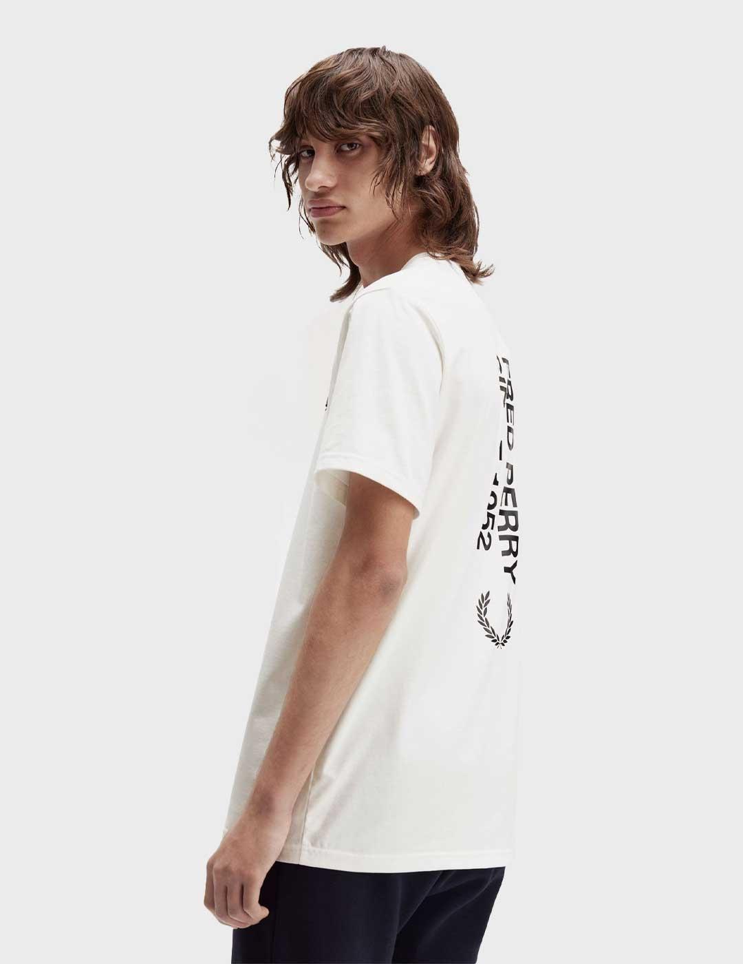 Fred Perry Bold Branding camiseta blanca para hombre