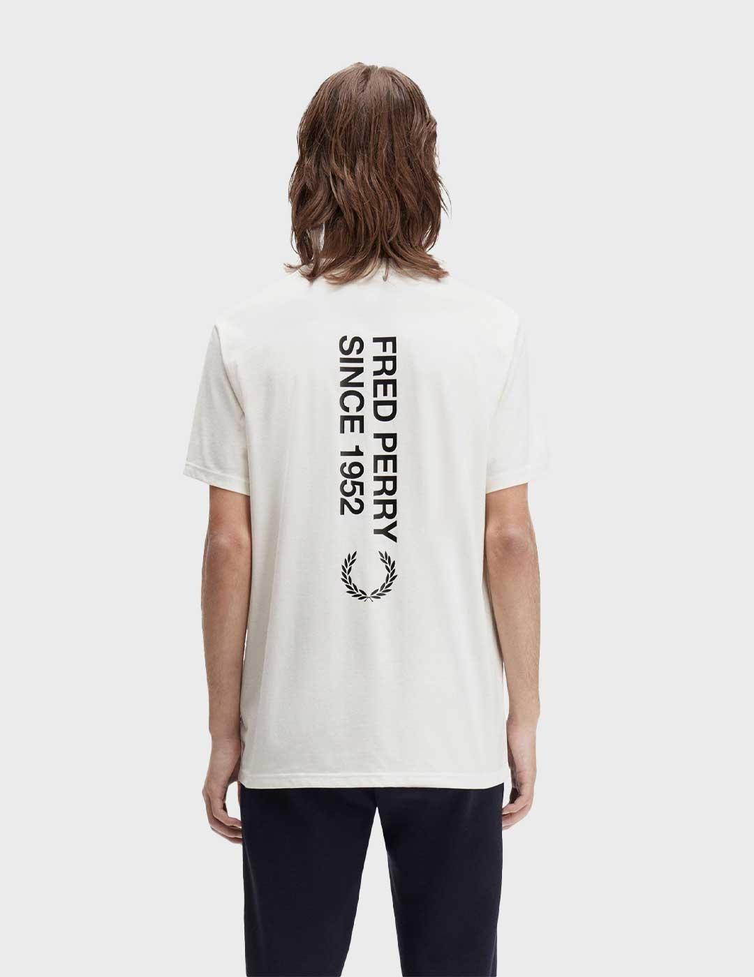 Fred Perry Bold Branding camiseta blanca para hombre