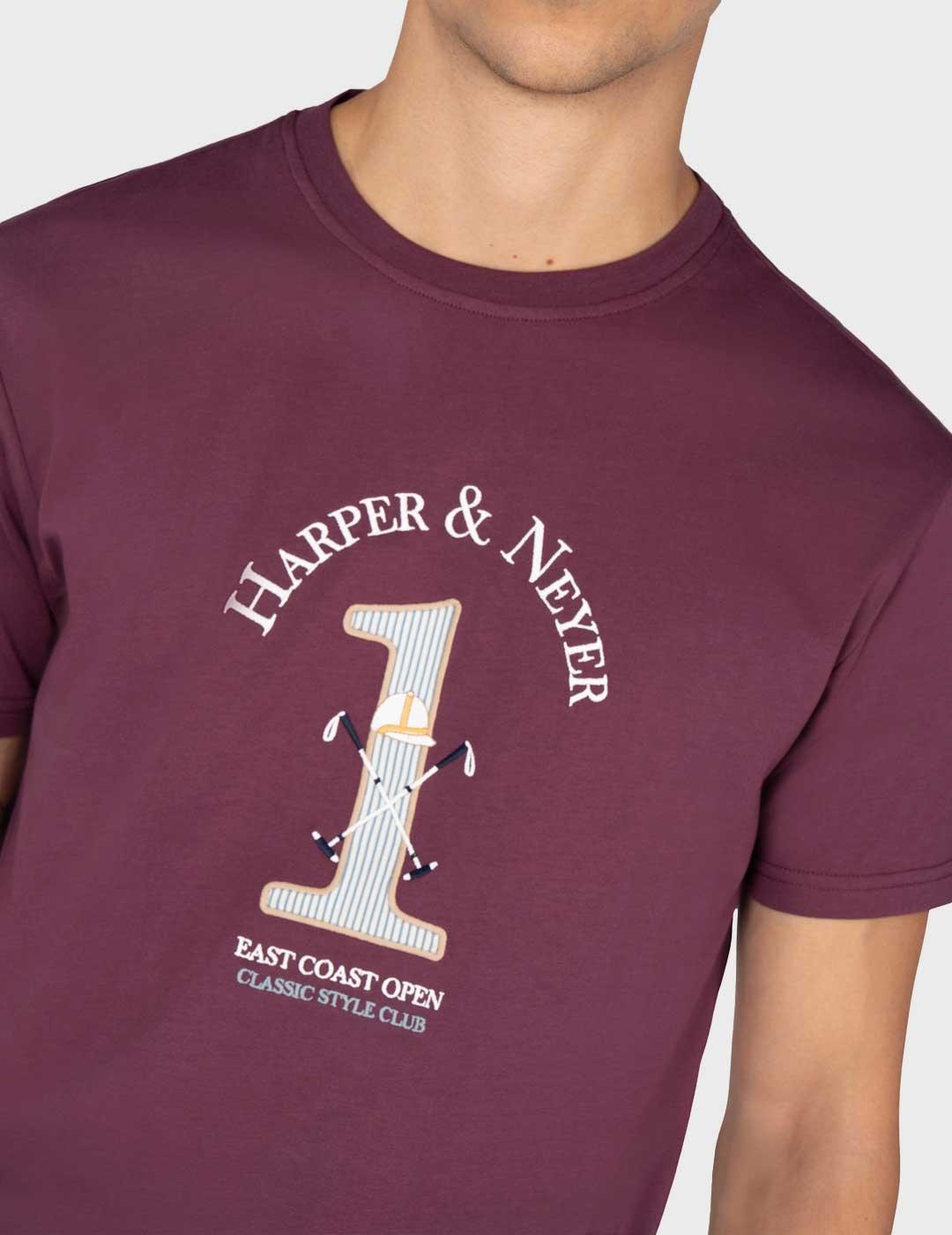 Harper & Neyer Winner camiseta granate para hombre