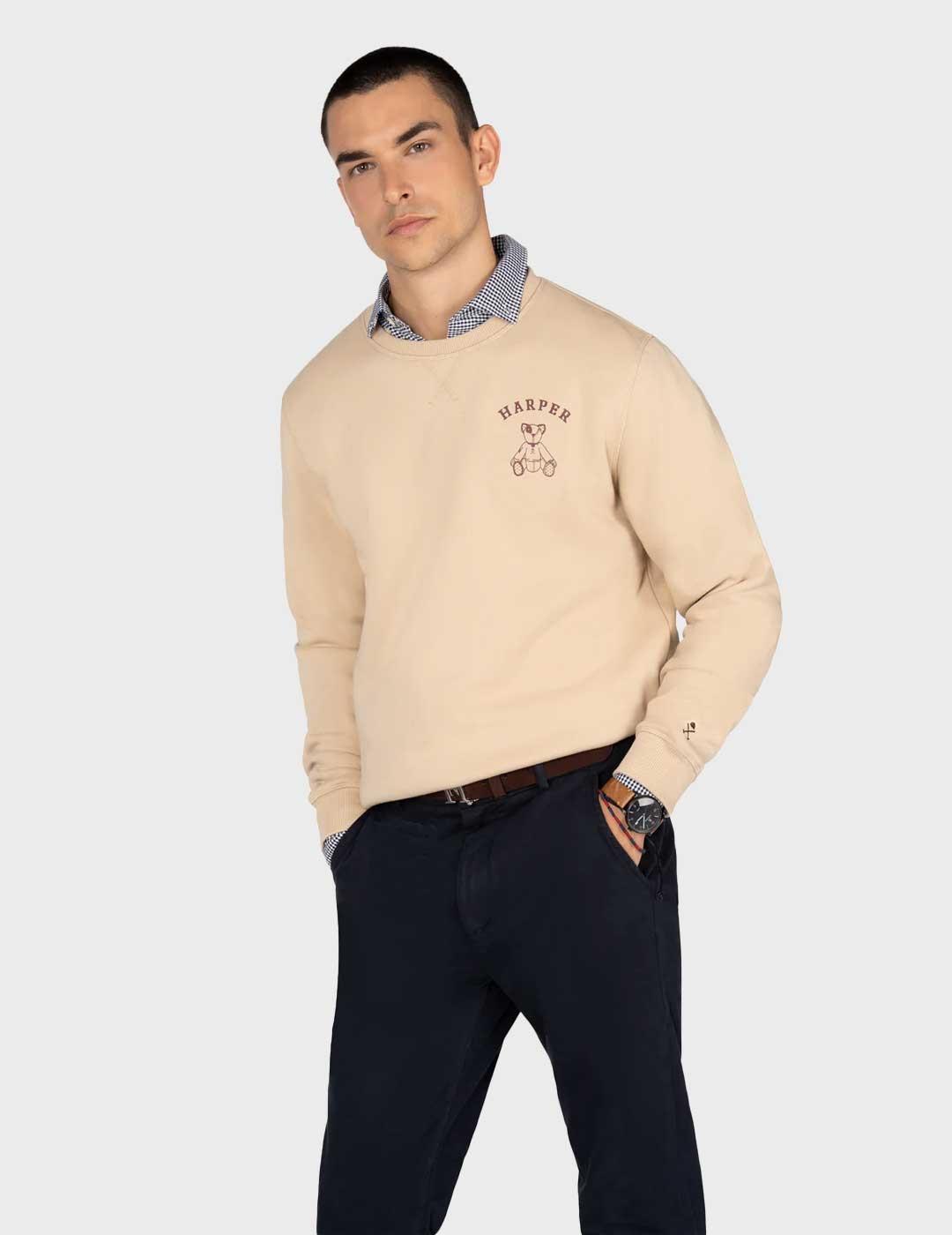 Harper & Neyer Arthur sudadera camel para hombre