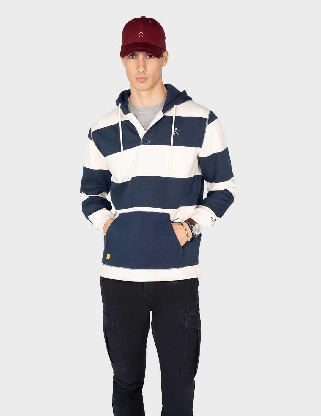 Harper & Neyer Groovy sudadera azul marino para hombre