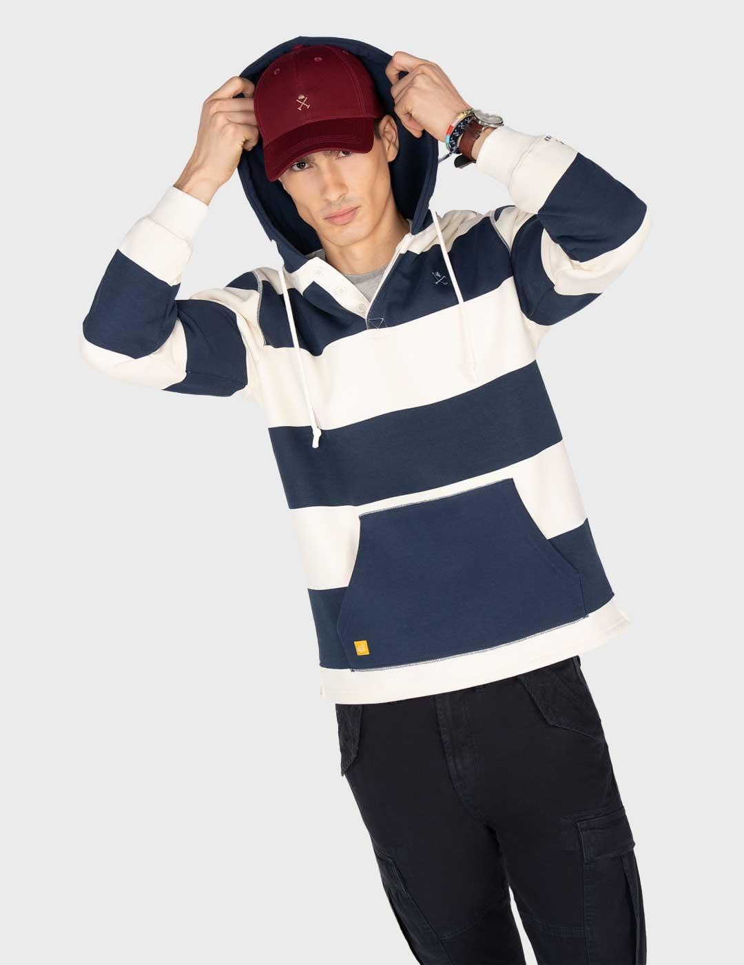 Harper & Neyer Groovy sudadera azul marino para hombre