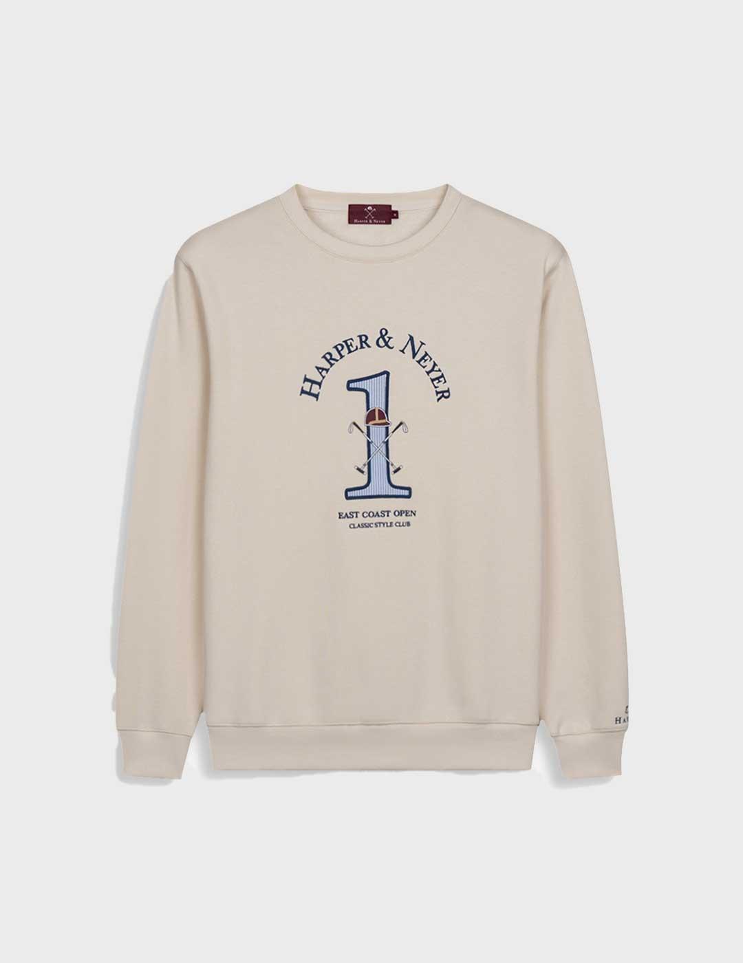 Harper & Neyer Winner sudadera beige para hombre