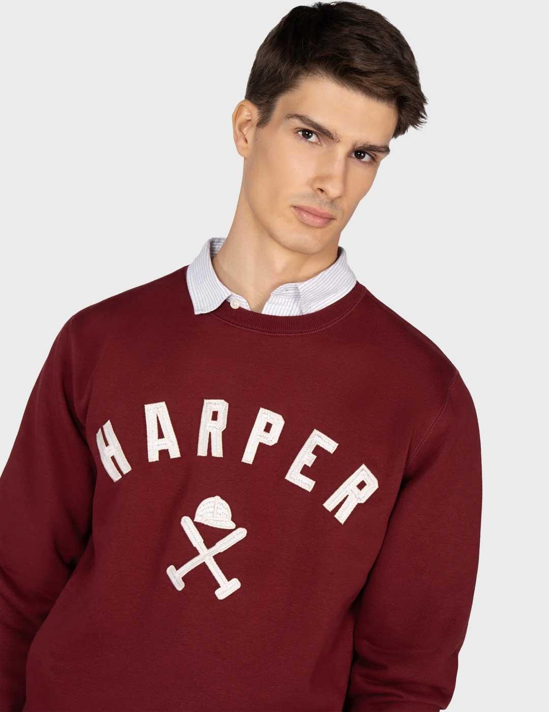 Harper & Neyer New England sudadera granate para hombre