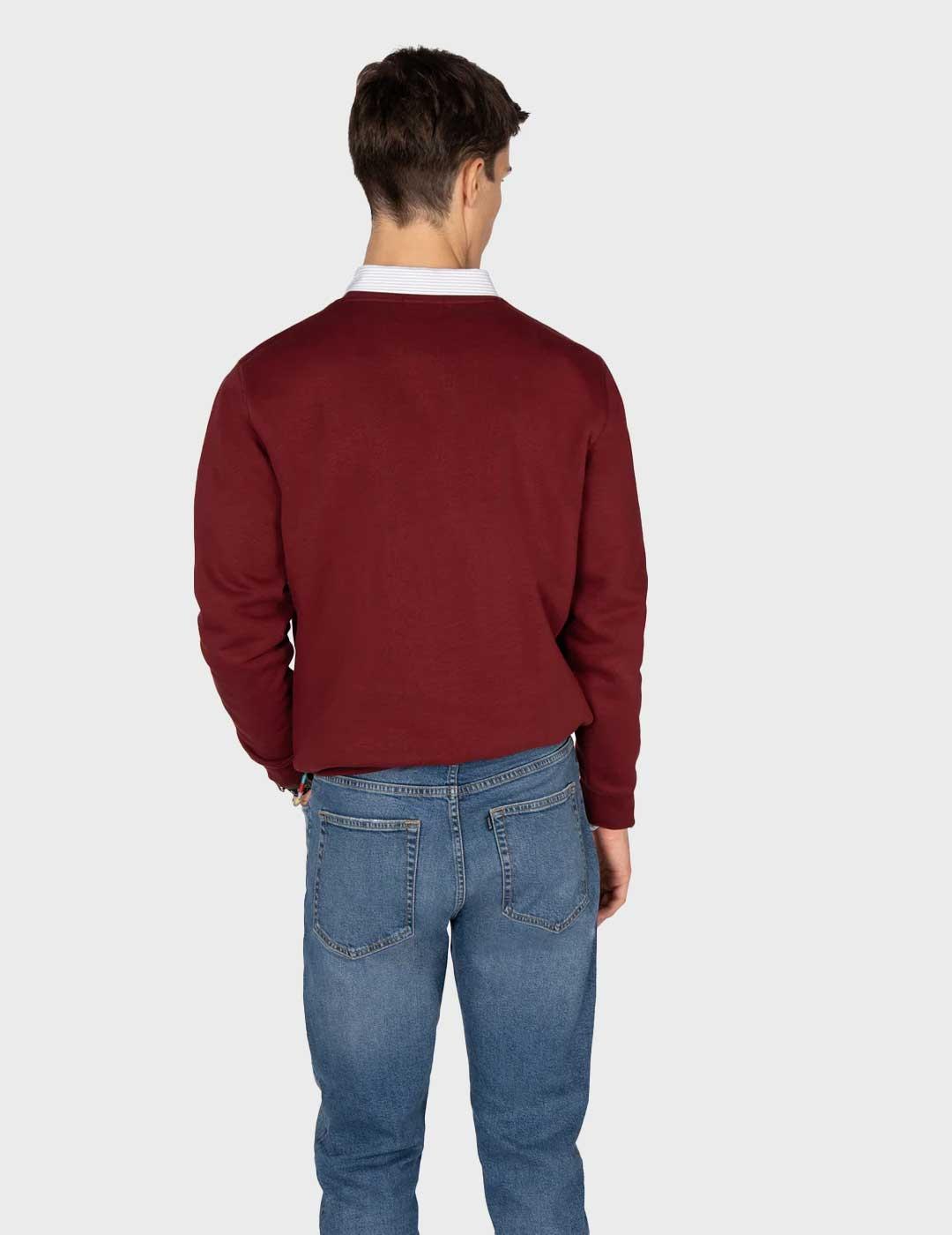 Harper & Neyer New England sudadera granate para hombre