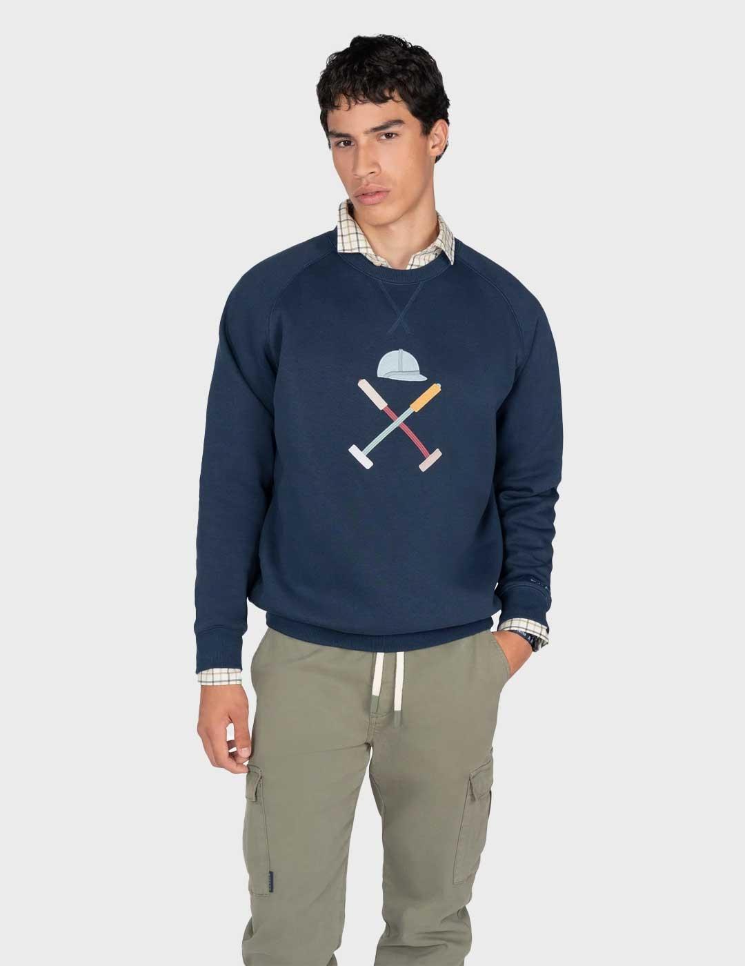 Harper & Neyer Vermont sudadera azul marino para hombre